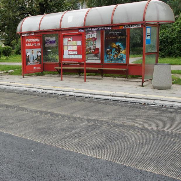 Example: Installation in the area of bus stops