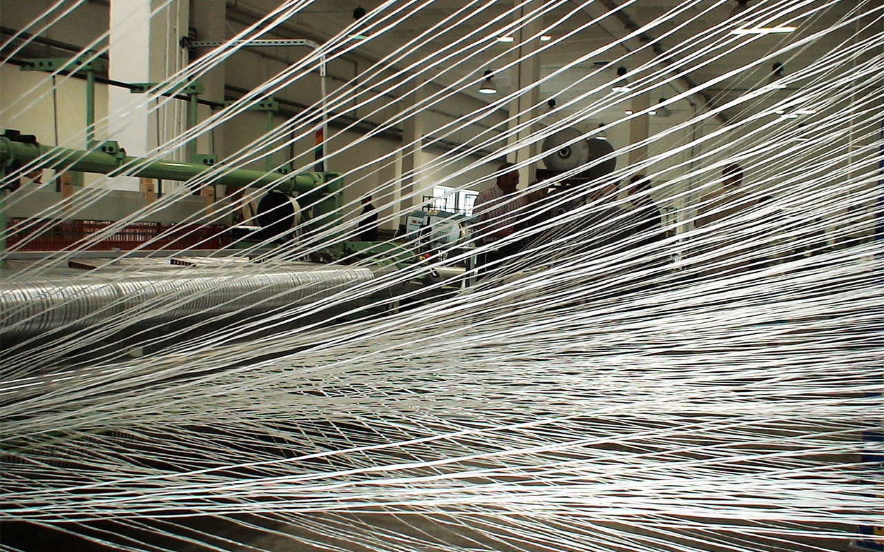 Weaving machine - S&P Glasphalt® G production