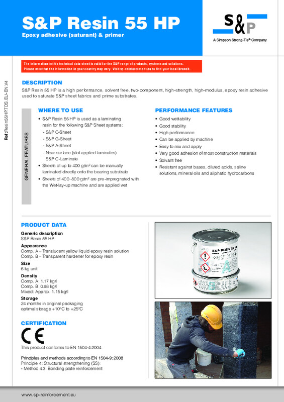 S&P Resin 55 HP (TDS) - EU