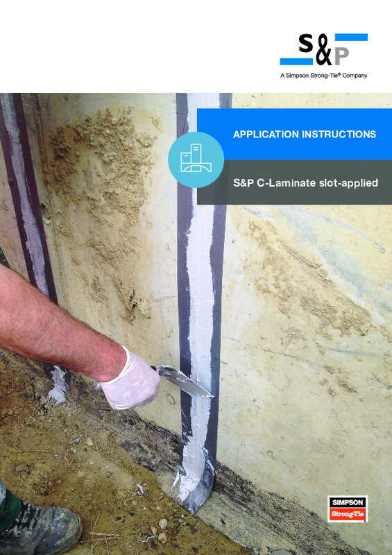 Application instructions S&P C-Laminate (slot applied)