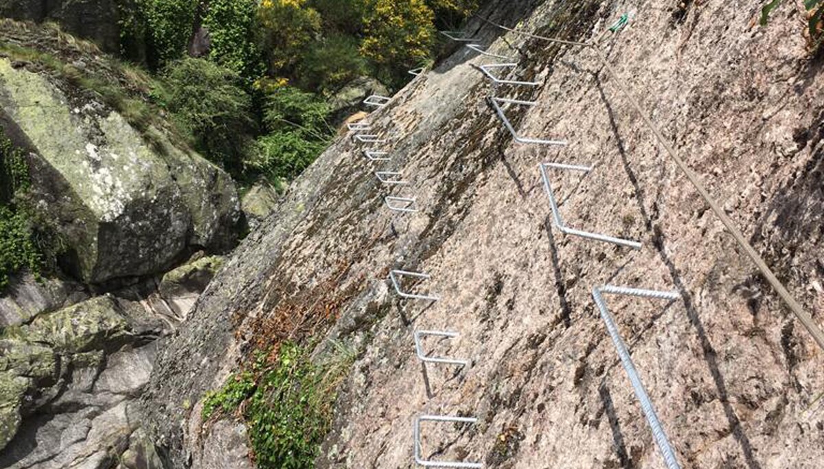 Chemical anchoring at Via Ferrata