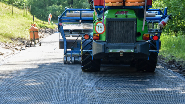 Asphalt Reinforcement Installation