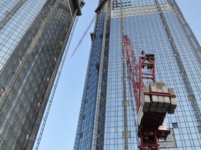 Towers under construction
