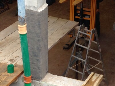 Completed reinforced column
