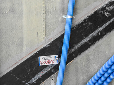 Appropriate warning stickers are part of the S&P FRP system. Image: S&P