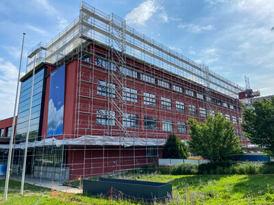 General view of building H during the construction phase. Image: S&P