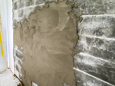 Reprofiling of the masonry with the fibre-reinforced and low-shrinkage S&P Tecnogrout-K. Image: S&P