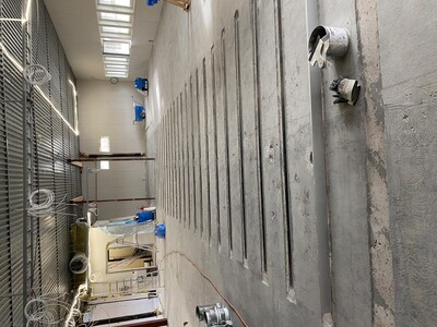 Levelling of the milled section