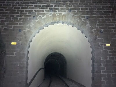 Tunnel exit after reinforcement and repair works