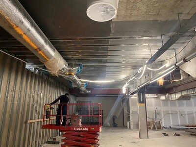 Installing carbon fibre over existing installations.