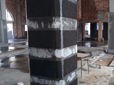 Detail of reinforcement with S&P C-Sheet 240