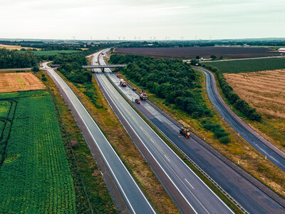 Aerial view of E45