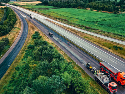 Aerial view of E45