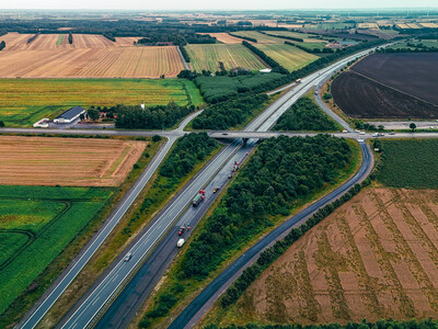 Aerial view of E45