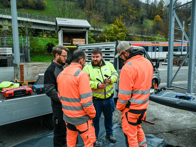 The employees of Baugeschäft Hüppin AG attended an individual product training course at S&P in the run-up to the project.