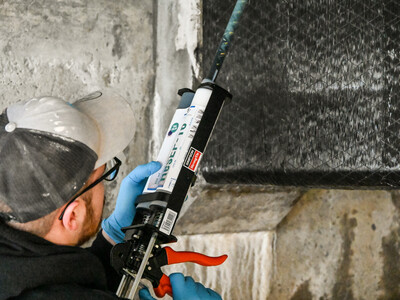 The S&P ResEP-16 is used to bond the S&P C-Anchor in the drilled holes.
