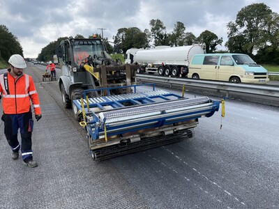 Installation of S&P asphalt reinforcement