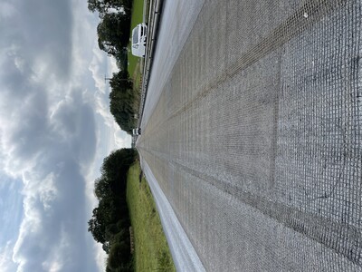 Installed S&P asphalt reinforcement